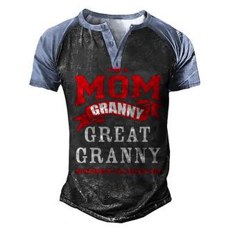 I M A Mom Granny Great Grandmother Nothing Scare Me T Graphic Design Printed Casual Daily Basic Men's Henley Shirt Raglan Sleeve 3D Print T-shirt - Thegiftio UK