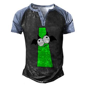 I Name Charater Dracula Halloween Quote Graphic Design Printed Casual Daily Basic Men's Henley Shirt Raglan Sleeve 3D Print T-shirt - Thegiftio UK