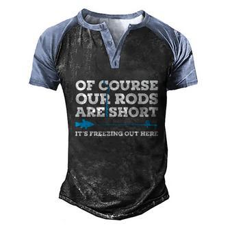 Ice Fishing Short Rods Funny Winter Ice Fish Fisherman Gift Graphic Design Printed Casual Daily Basic Men's Henley Shirt Raglan Sleeve 3D Print T-shirt - Thegiftio UK
