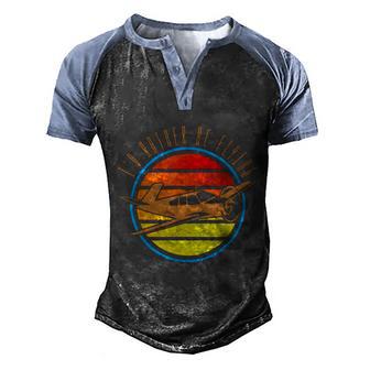 Id Rather Be Flying Pilot Graphic Design Printed Casual Daily Basic Men's Henley Shirt Raglan Sleeve 3D Print T-shirt - Thegiftio UK