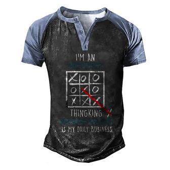 Im An Architect Thingking Outside The Box Architect Great Gift Graphic Design Printed Casual Daily Basic Men's Henley Shirt Raglan Sleeve 3D Print T-shirt - Thegiftio UK
