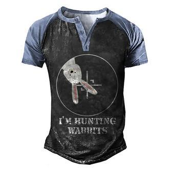 Im Hunting Wabbits Cute Funny Rabbit Men's Henley Shirt Raglan Sleeve 3D Print T-shirt - Thegiftio UK