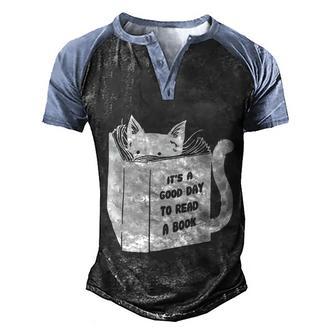 Its A Good Day To Read A Book Gift For Book Lovers Funny Gift Graphic Design Printed Casual Daily Basic Men's Henley Shirt Raglan Sleeve 3D Print T-shirt - Thegiftio UK