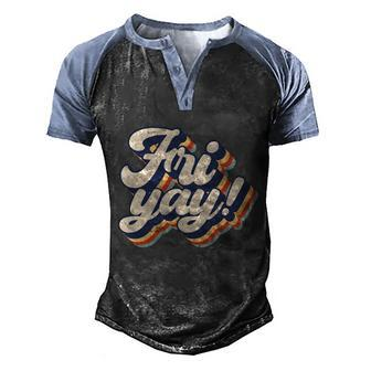 Its Frigiftyay Funny Teacher Life And Mom Life Friday Weekend Gift Men's Henley Shirt Raglan Sleeve 3D Print T-shirt - Monsterry