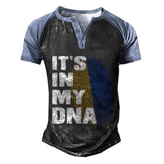 Its In My Dna Ukraine Proud Ukrainian Flag Its In My Dna Gift Graphic Design Printed Casual Daily Basic Men's Henley Shirt Raglan Sleeve 3D Print T-shirt - Thegiftio UK