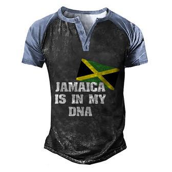 Jamaica Is In My Dna Jamaican Cool Gift Graphic Design Printed Casual Daily Basic Men's Henley Shirt Raglan Sleeve 3D Print T-shirt - Thegiftio UK