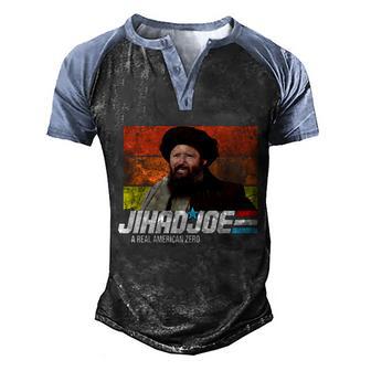 Jhad Joe A Real American Zero Anti Biden Funny Graphic Design Printed Casual Daily Basic Men's Henley Shirt Raglan Sleeve 3D Print T-shirt - Thegiftio UK