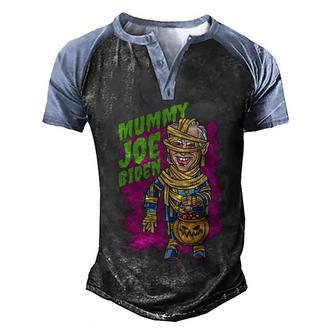 Joe Biden Mummy Graphic Design Printed Casual Daily Basic Men's Henley Shirt Raglan Sleeve 3D Print T-shirt - Thegiftio UK