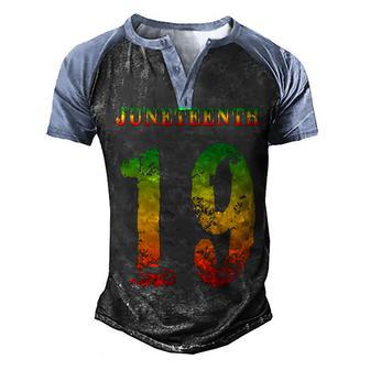 Juneteenth Ancestors Black African Map American Pride Gift Men's Henley Shirt Raglan Sleeve 3D Print T-shirt - Thegiftio UK
