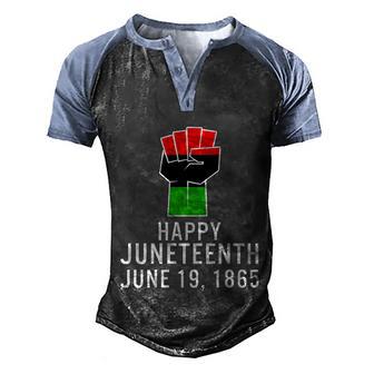 Juneteenth Day Ancestors Free 1776 July 4Th Black African Meaningful Gift Men's Henley Shirt Raglan Sleeve 3D Print T-shirt - Thegiftio UK