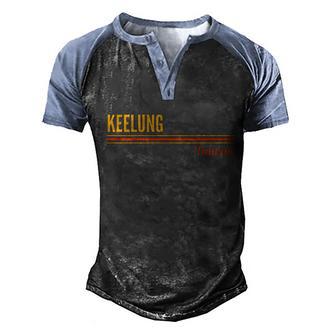 Keelung Taiwan Cool Gift Graphic Design Printed Casual Daily Basic Men's Henley Shirt Raglan Sleeve 3D Print T-shirt - Thegiftio UK