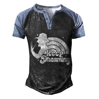 Keep Dreaming Freddys Nightmare Horror Movi Graphic Design Printed Casual Daily Basic Men's Henley Shirt Raglan Sleeve 3D Print T-shirt - Thegiftio UK