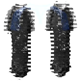 Killer Whale Gifts Jumping Orca Killer Whales National Pet Men's Henley Shirt Raglan Sleeve 3D Print T-shirt - Thegiftio