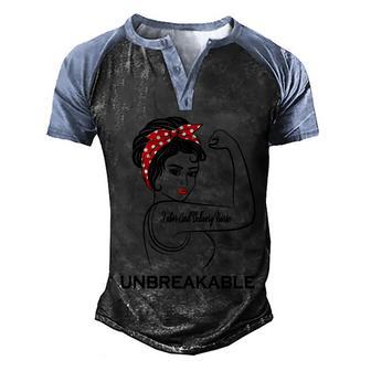 Labor And Delivery Nurse Tshirtlabor And Delivery Nurse Unbreakable Graphic Design Printed Casual Daily Basic Men's Henley Shirt Raglan Sleeve 3D Print T-shirt - Thegiftio UK