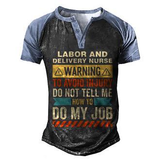 Labor And Delivery Tshirtlabor And Delivery Nurse Graphic Design Printed Casual Daily Basic Men's Henley Shirt Raglan Sleeve 3D Print T-shirt - Thegiftio UK