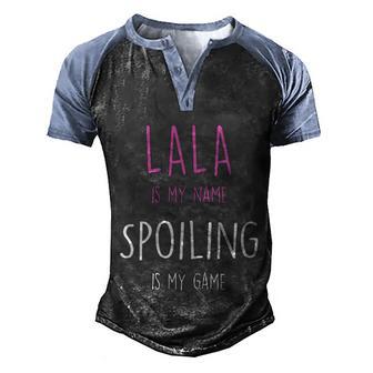 Lala Aunt Gift Meaningful Gift Men's Henley Shirt Raglan Sleeve 3D Print T-shirt - Thegiftio UK