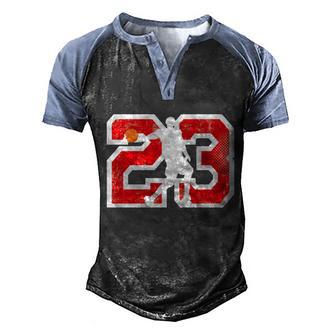 Legendary Number Graphic Design Printed Casual Daily Basic Men's Henley Shirt Raglan Sleeve 3D Print T-shirt - Thegiftio UK