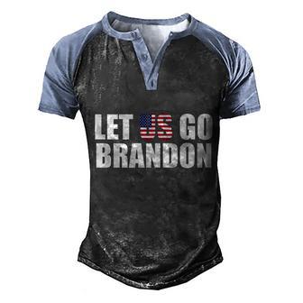 Let Us Go Brandon Funny Anti Biden Chant Lets Go Brandon Graphic Design Printed Casual Daily Basic Men's Henley Shirt Raglan Sleeve 3D Print T-shirt - Thegiftio UK