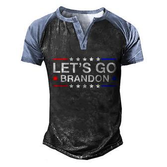Lets Go Brandon Conservative Us Flag Graphic Design Printed Casual Daily Basic Men's Henley Shirt Raglan Sleeve 3D Print T-shirt - Thegiftio UK