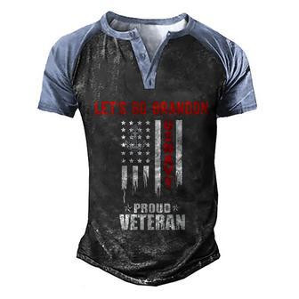 Lets Go Brandon Funny Conservative Anti Biden Navy Veteran Graphic Design Printed Casual Daily Basic Men's Henley Shirt Raglan Sleeve 3D Print T-shirt - Thegiftio UK