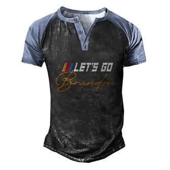 Lets Go Brandon Joe Biden Chant Brandon Joe Brandon Tee Graphic Design Printed Casual Daily Basic Men's Henley Shirt Raglan Sleeve 3D Print T-shirt - Thegiftio UK