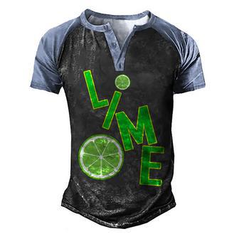 Lime Costume Graphic Design Printed Casual Daily Basic Men's Henley Shirt Raglan Sleeve 3D Print T-shirt - Thegiftio UK