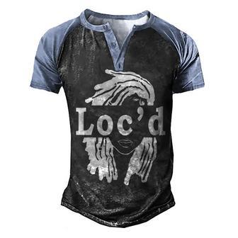 Locd Hair African American Black Woman Melanin Girl Pride Men's Henley Shirt Raglan Sleeve 3D Print T-shirt - Thegiftio UK