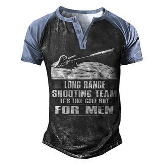 Long Range Team Men's Henley Shirt Raglan Sleeve 3D Print T-shirt - Seseable