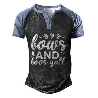 Lous And Loos Yall Halloween Quote Graphic Design Printed Casual Daily Basic Men's Henley Shirt Raglan Sleeve 3D Print T-shirt - Thegiftio UK