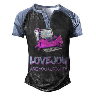 Lovejoy Merch Wilbur Soot Bored Cat Men's Henley Shirt Raglan Sleeve 3D Print T-shirt - Thegiftio UK