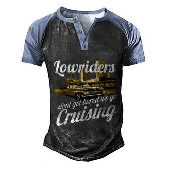 Lowriders Low Rider Muscle Car Cruising Design Automobile Graphic Design Printed Casual Daily Basic Men's Henley Shirt Raglan Sleeve 3D Print T-shirt - Thegiftio UK