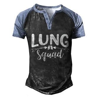 Lung Squad Gift Pulmonologist Rt Rrt Doctor Respiratory Therapy Funny Gift Men's Henley Shirt Raglan Sleeve 3D Print T-shirt - Thegiftio UK