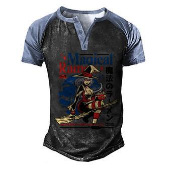 Magical Sexy Roman Noodle Witch Graphic Design Printed Casual Daily Basic Men's Henley Shirt Raglan Sleeve 3D Print T-shirt - Thegiftio UK