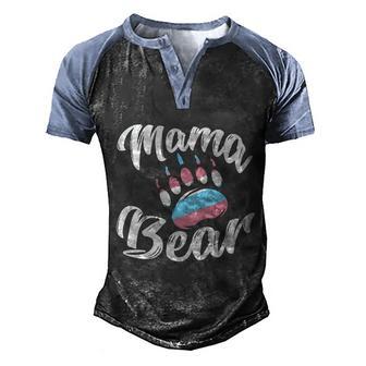 Mama Bear Lgbtq Trans Cool Transgender Funny Gift Graphic Design Printed Casual Daily Basic Men's Henley Shirt Raglan Sleeve 3D Print T-shirt - Thegiftio UK