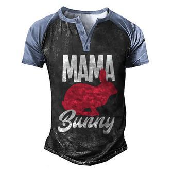 Mama Bunny Mom Cute Bunny Mom Gift Graphic Design Printed Casual Daily Basic Men's Henley Shirt Raglan Sleeve 3D Print T-shirt - Thegiftio UK
