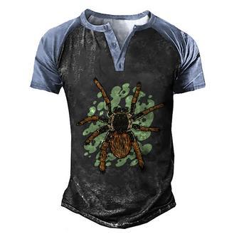 Megaphobema Robustum Tarantula Spider Graphic Design Printed Casual Daily Basic Men's Henley Shirt Raglan Sleeve 3D Print T-shirt - Thegiftio UK