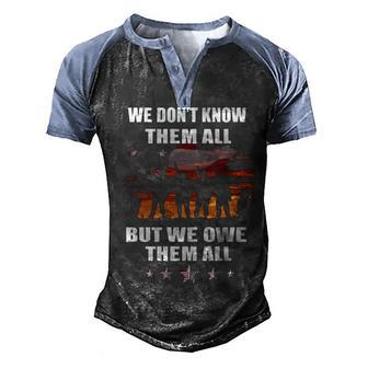 Memorial Day Veteran Gifts Patrioctic Men's Henley Shirt Raglan Sleeve 3D Print T-shirt - Thegiftio UK