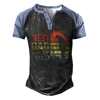 Mens Best Dad By Par Daddy Fathers Day Gifts Golf Lover Golfer Men's Henley Shirt Raglan Sleeve 3D Print T-shirt - Thegiftio UK