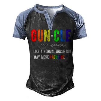Mens Funny Uncle Guncle Gift Ideas Uncles Fun Saying Tee Fathers Day Birthday Uncle Gay Lgbsmens Funny Uncle Guncle Gift Ideas Uncles Fun Saying Tee Fath Men's Henley Shirt Raglan Sleeve 3D Print T-shirt - Thegiftio UK