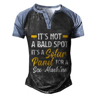 Mens Not A Bald Spot Its Solar Panel For Sex Machine Funny Bald Graphic Design Printed Casual Daily Basic Men's Henley Shirt Raglan Sleeve 3D Print T-shirt - Thegiftio UK