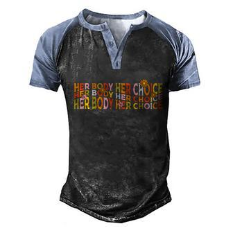 Mind Your Own Uterus V6 Men's Henley Shirt Raglan Sleeve 3D Print T-shirt - Monsterry DE