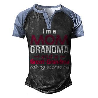 Mom GrandmaGreat Grandma Family T Graphic Design Printed Casual Daily Basic Men's Henley Shirt Raglan Sleeve 3D Print T-shirt - Thegiftio UK