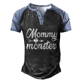 Mommy Monster Halloween Quote Graphic Design Printed Casual Daily Basic Men's Henley Shirt Raglan Sleeve 3D Print T-shirt - Thegiftio UK