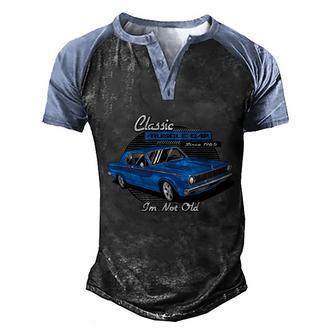 Muscle Car Graphic Design Printed Casual Daily Basic V3 Men's Henley Shirt Raglan Sleeve 3D Print T-shirt - Thegiftio UK
