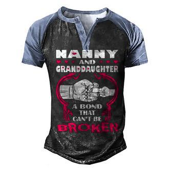 Nanny And Grandmother A Bond That Never Be Broken T Limited Men's Henley Shirt Raglan Sleeve 3D Print T-shirt - Thegiftio UK