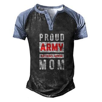 National Guard Mom Proud Army National Guard Mom Graphic Design Printed Casual Daily Basic V2 Men's Henley Shirt Raglan Sleeve 3D Print T-shirt - Thegiftio UK