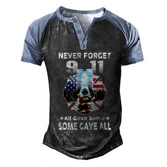 Never Forget 9112001 21Th Anniversary Graphic Design Printed Casual Daily Basic Men's Henley Shirt Raglan Sleeve 3D Print T-shirt - Thegiftio UK