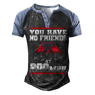 No Friends Men's Henley Shirt Raglan Sleeve 3D Print T-shirt - Seseable