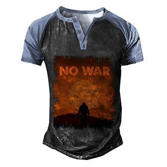 No War Tshirtno War Grap September 11Th Anniversary September 11Th Anniversary Men's Henley Shirt Raglan Sleeve 3D Print T-shirt - Thegiftio UK