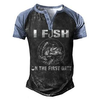 On The First Date Men's Henley Shirt Raglan Sleeve 3D Print T-shirt - Seseable